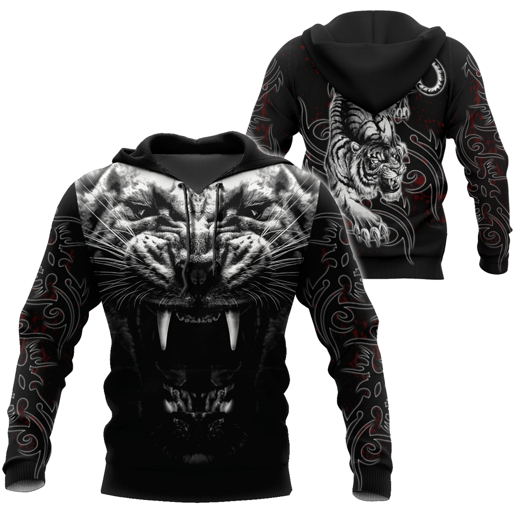 USATOPDEAL.COM – Tattoo White Tiger  3D All Over Printed Unisex Shirts