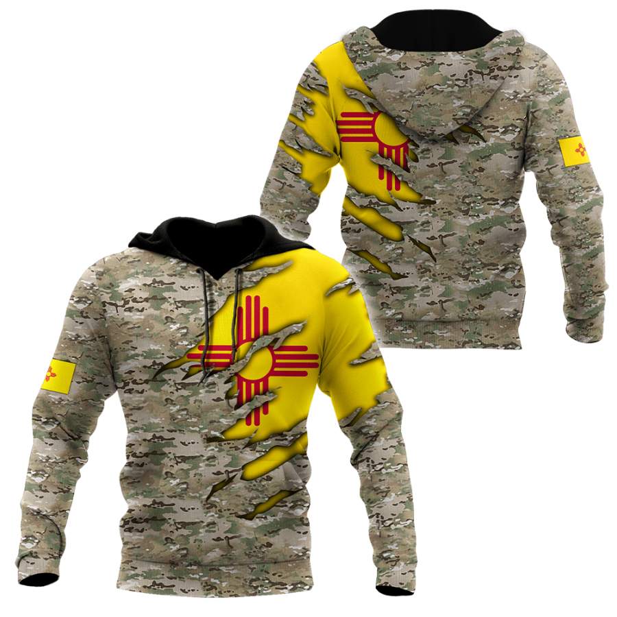 Us Camo Flag New Mexico 3D All Over Printed Unisex Shirts