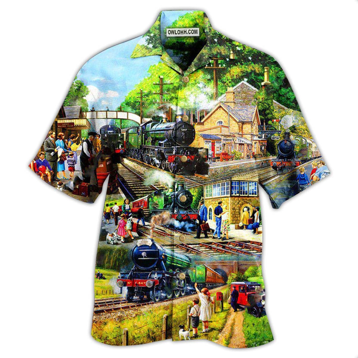 Train Track Full Of Possibilities And Happiness – Hawaiian Shirt  – Owl Ohh