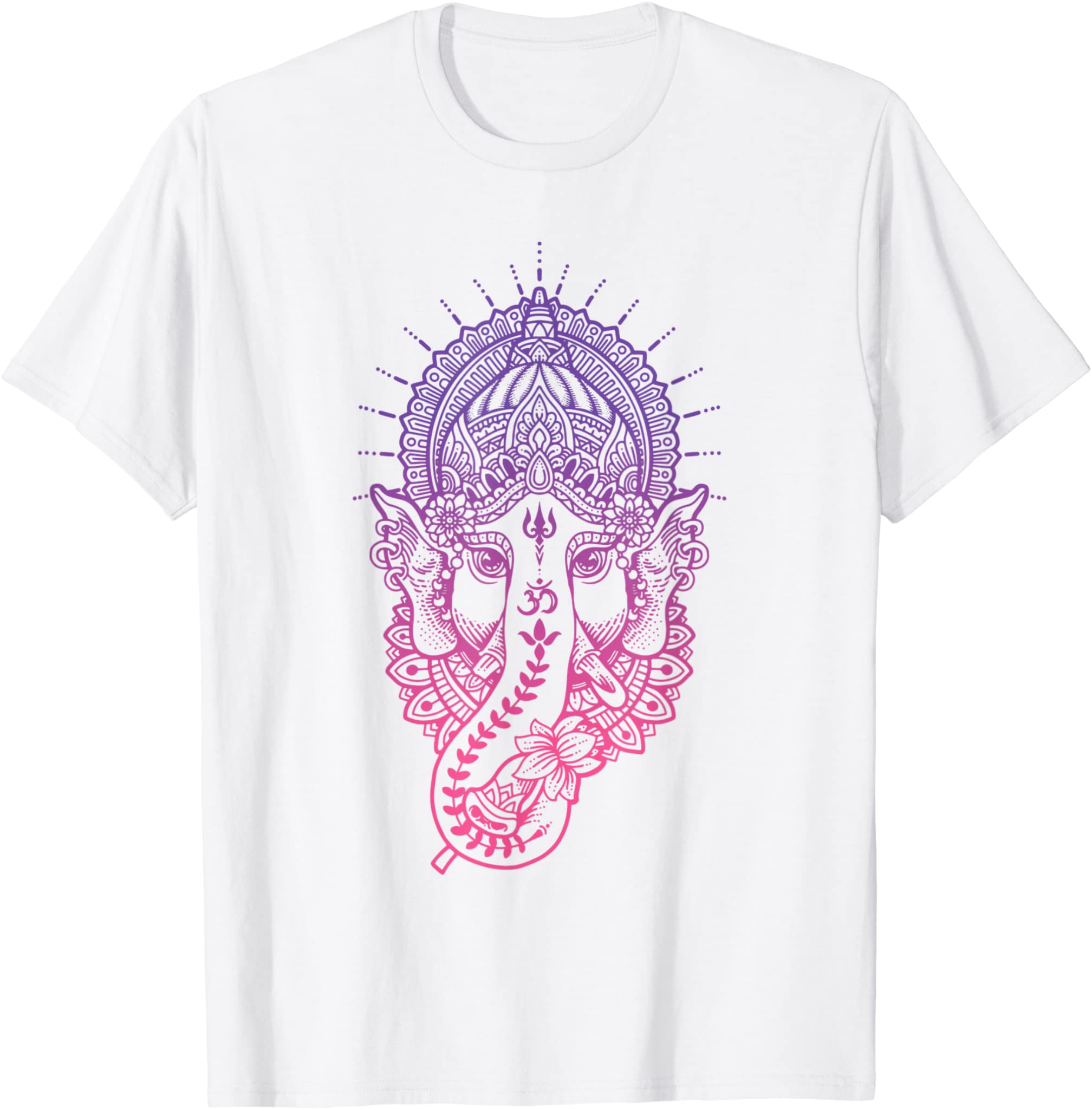 Ganesh Symbol Yoga Hindu Elephant Men Women Meditation Gift T-Shirt