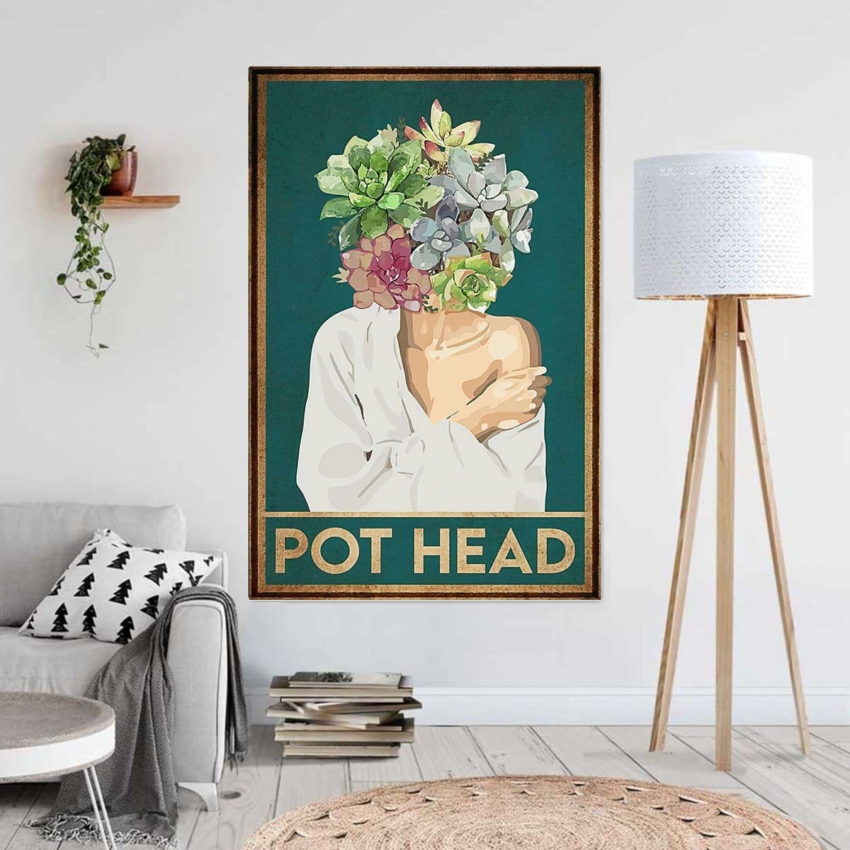 Canvas Art Prints Pot Head Wall Art Home Decor