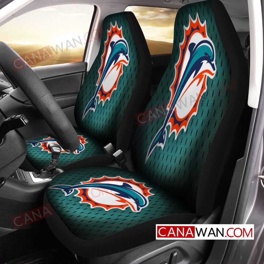 Miami Dolphins Style012 3D Customized Personalized Car Seat Cover