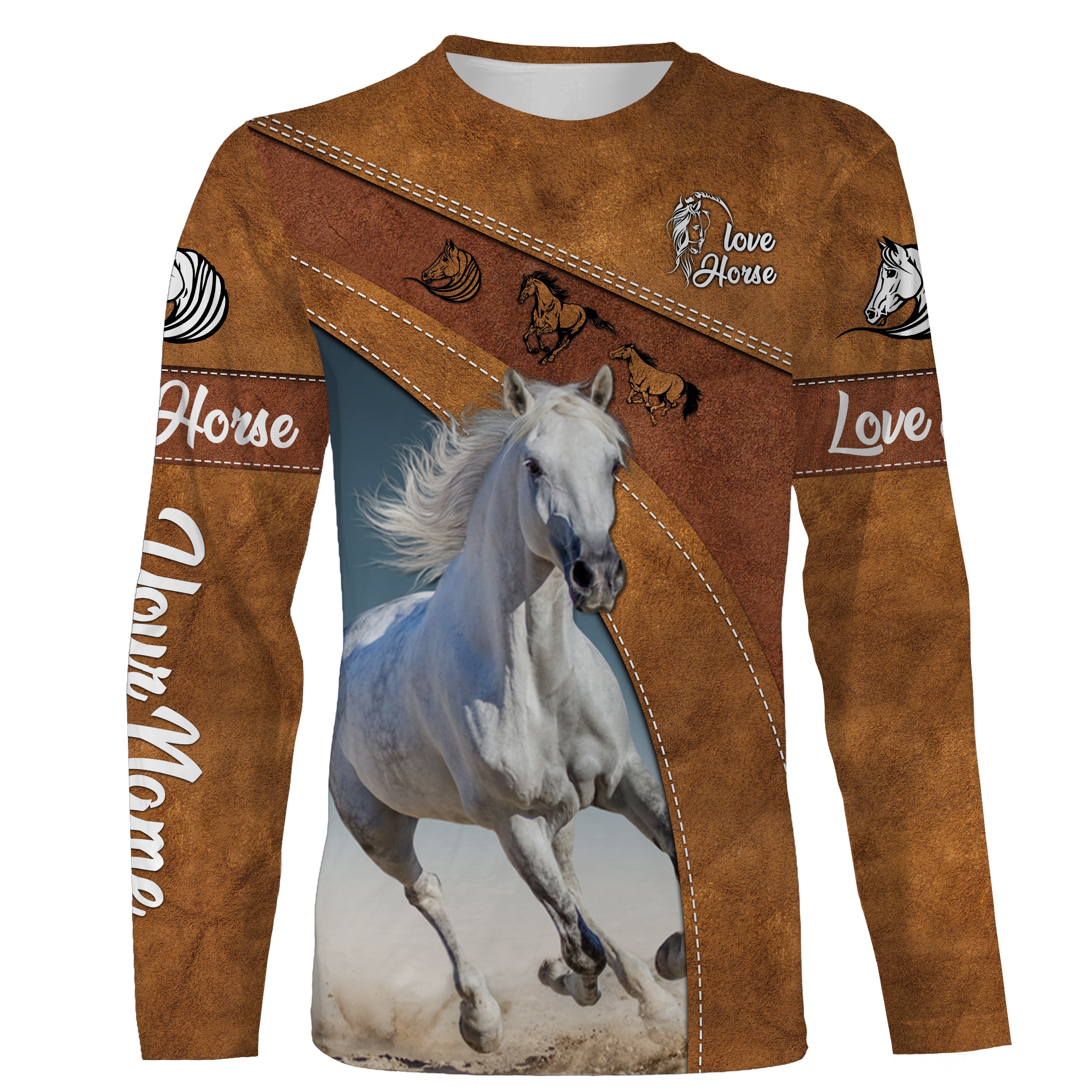 White Arabian Horse Custom 3D All Over Printed Shirts, Horse Riding Apparel, Gifts For Horse Lovers Nqs2817