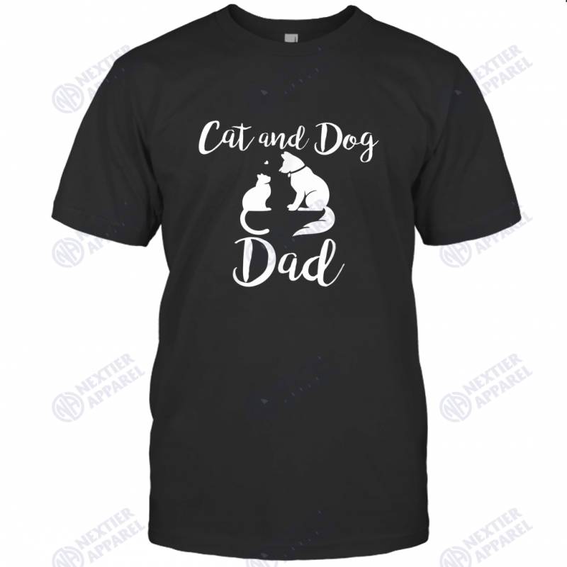 Pets Animals Cats and Dogs Cat Mom AF Dog Dad Puppy (1) T-Shirt