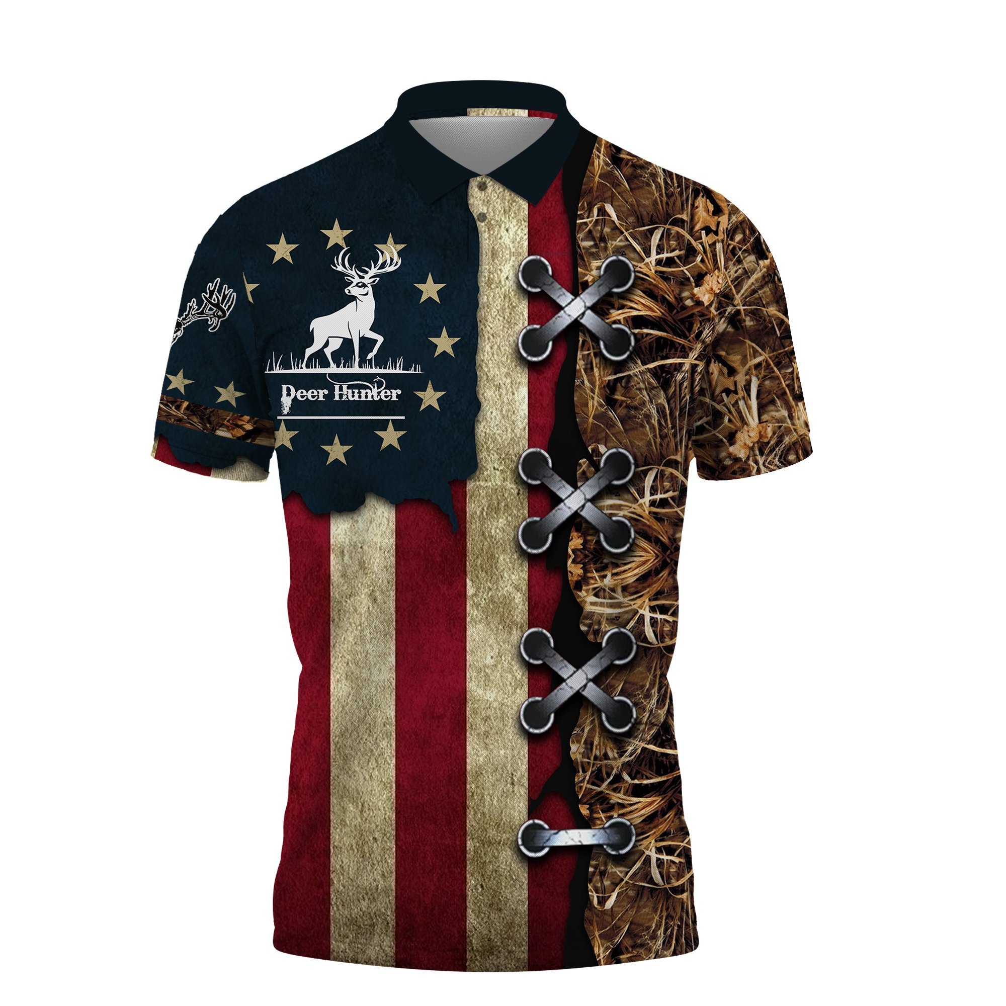 American Deer Hunter Polo Shirt All Over Print