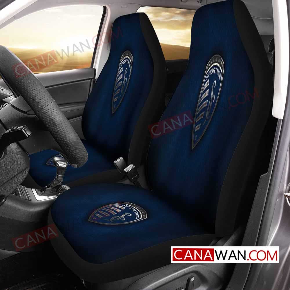 Sporting Kansas City Logo Art Style8 3D Customized Personalized Car Seat Cover