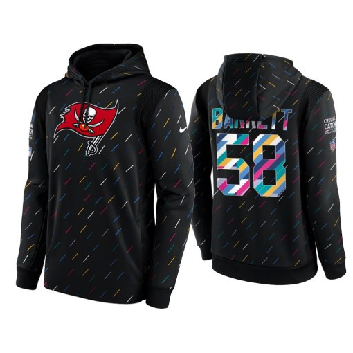 Men’S Tampa Bay Buccaneers Shaquil Barrett 2021 Crucial Catch Charcoal Therma Pullover Hoodie Tampa Bay Buccaneers #58 Shaquil Barrett Charcoal Hoodie