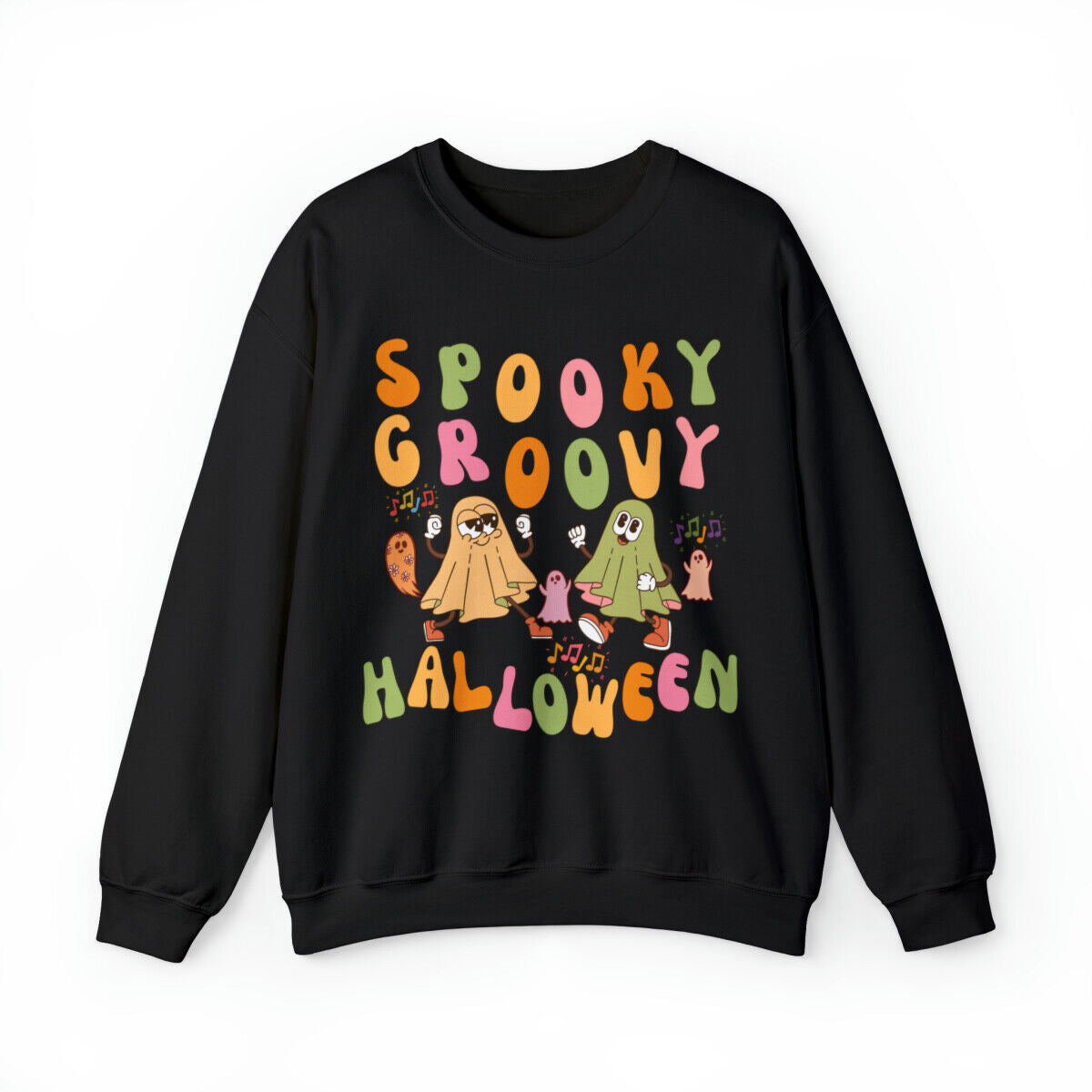 Halloween Sweatshirt, 2023 Halloween Vibes,Retro Spooky Sweatshirt