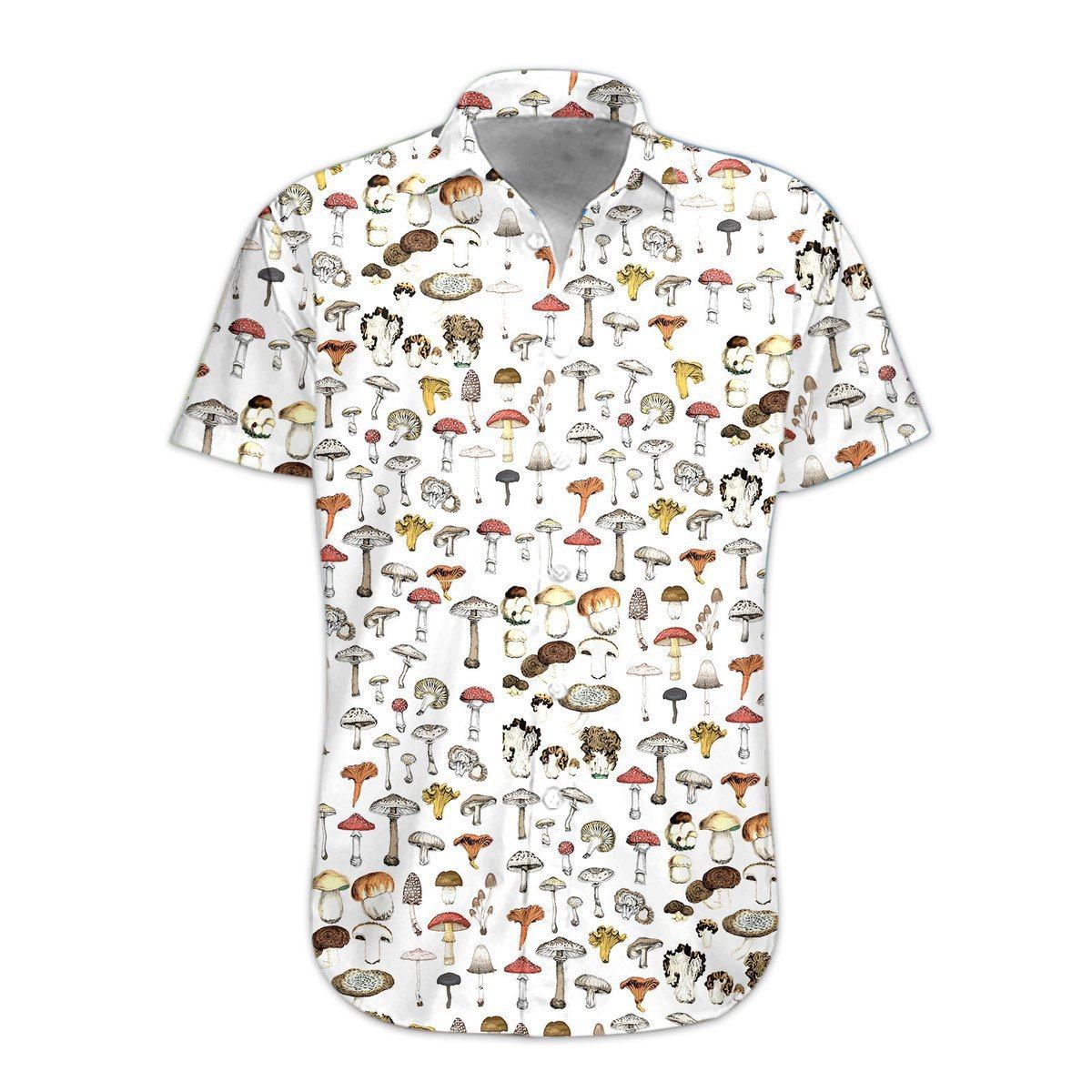 Gearhumans Mushroom Hawaiian Shirt Ha45240