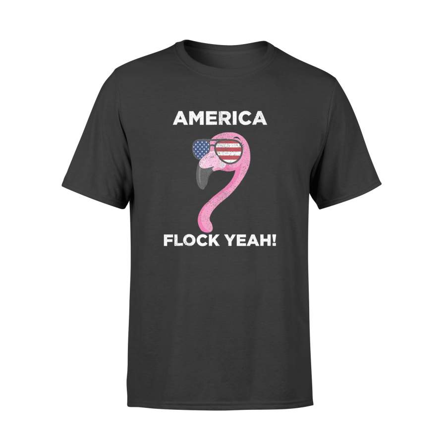 4th of July America Flock Yeah Flamingo T Shirt – Standard T-shirt