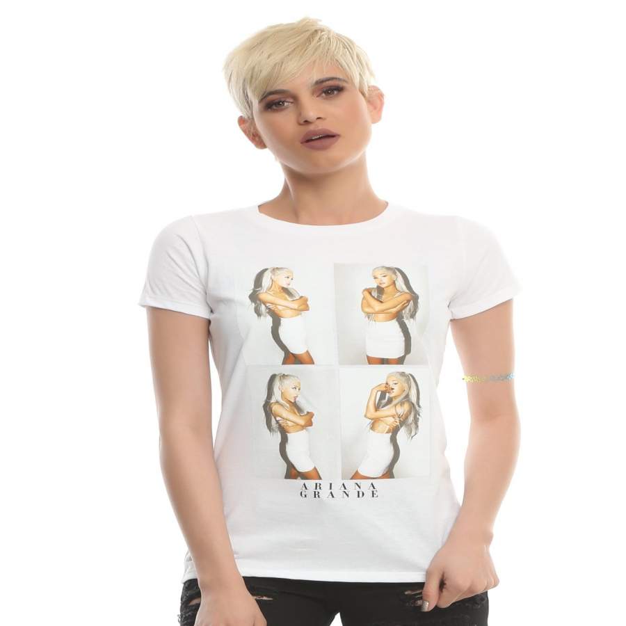 Fashion Women’S Summer T-Shirt Ariana Grande Four Panels T-Shirt Women Casual T-Shirt
