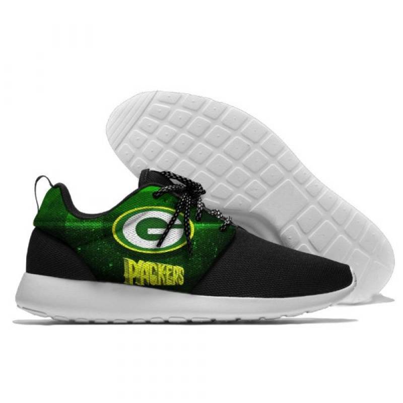 Mens And Womens Green Bay Packers Lightweight Sneakers, Packers Running Shoes #5