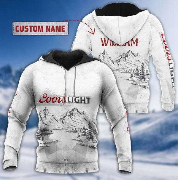 Personalized Coors Light Beer Custom Name 3D Hoodie
