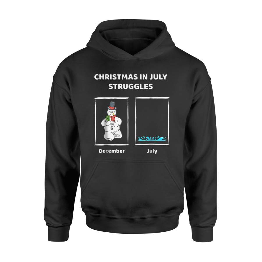 Christmas In July Snowman Struggles  Hoodie