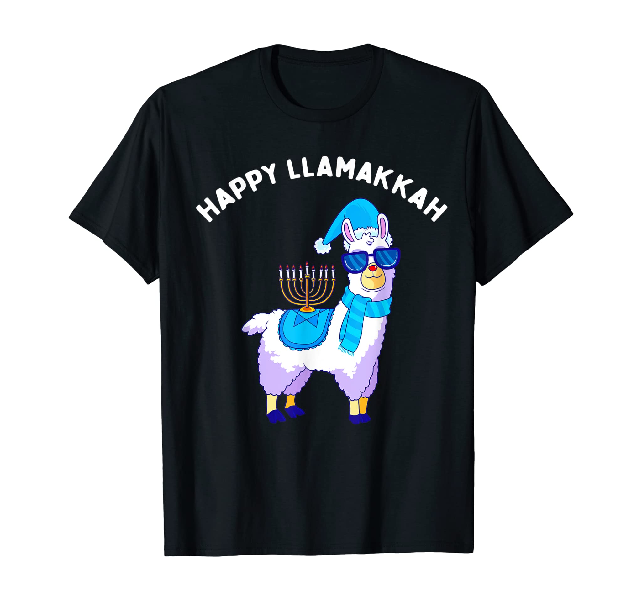 Happy Llamakkah Hanukkah Llama Chanukah Alpaca Women Gift T-Shirt