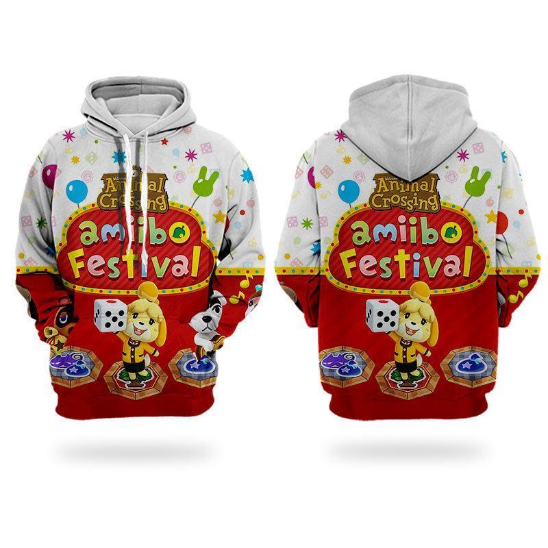 Animal Crossing Amiibo Festival Pullover Hoodie For Adult And Kids Casual Hooded