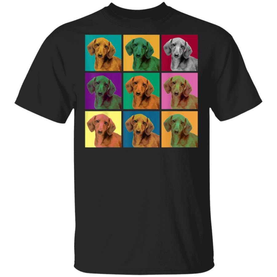 Vintage PopArt Dachshund Dog TShirt TShirt