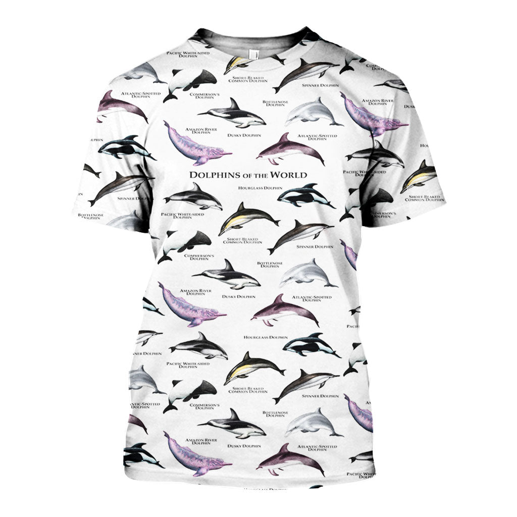 3D All Over Printed Dolphins Shirts And Shorts DT27051901