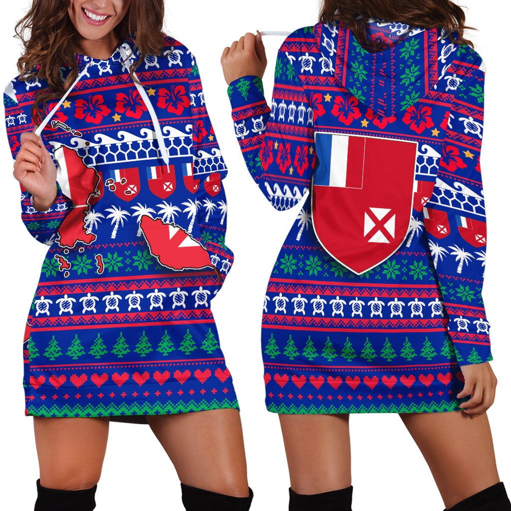 Wallis And Futuna Christmas Hoodie Dress – Ugly Christmas – Lt12