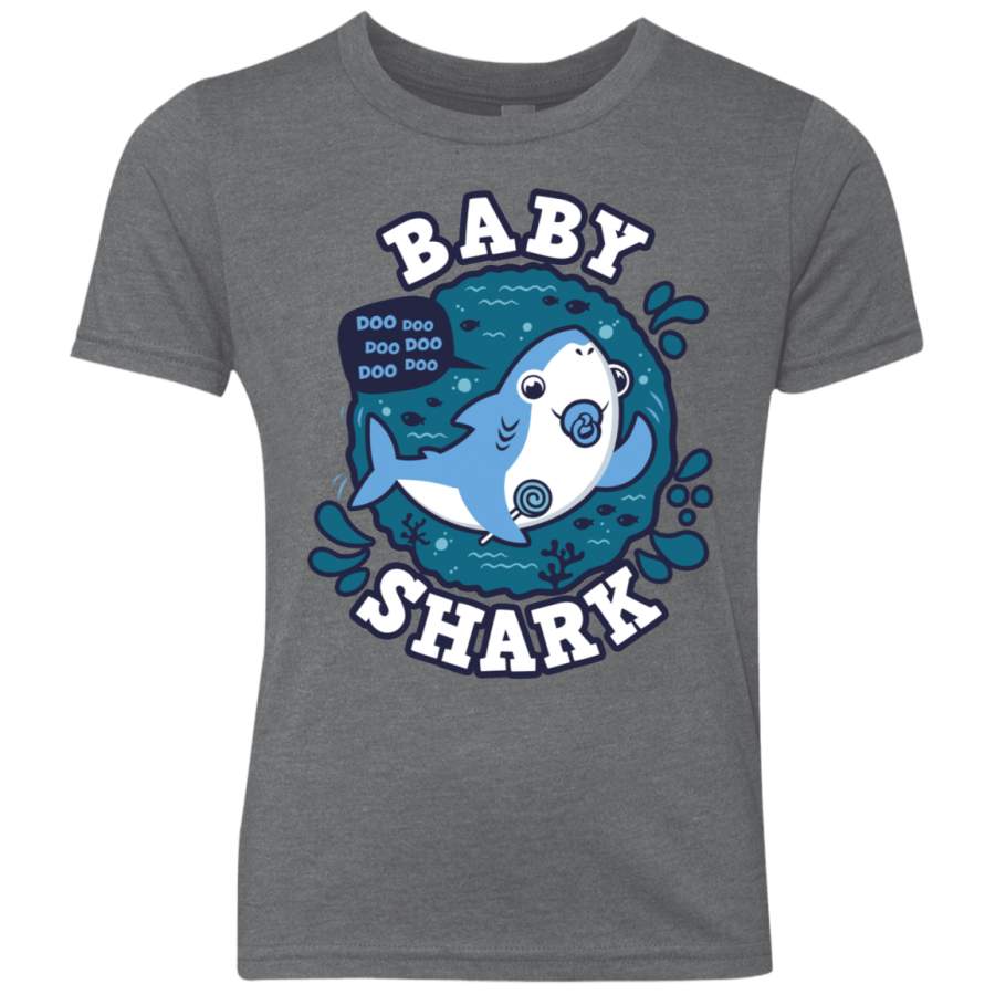 Shark Family trazo – Baby Boy chupete Youth Triblend T-Shirt