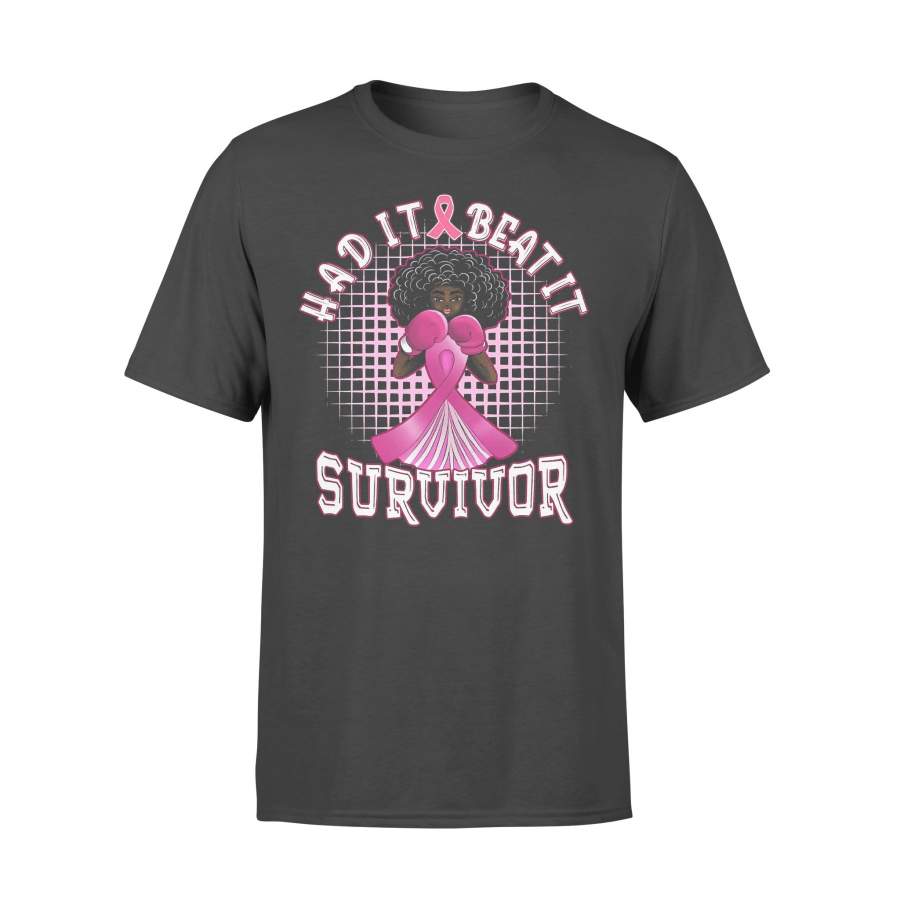 Black Girl Had It Beat It Breast Cancer Survivor T-shirt