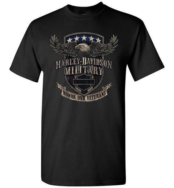 Harley-Davidson Military – Mens Graphic T-Shirt – Overseas Tour  Veterans Support