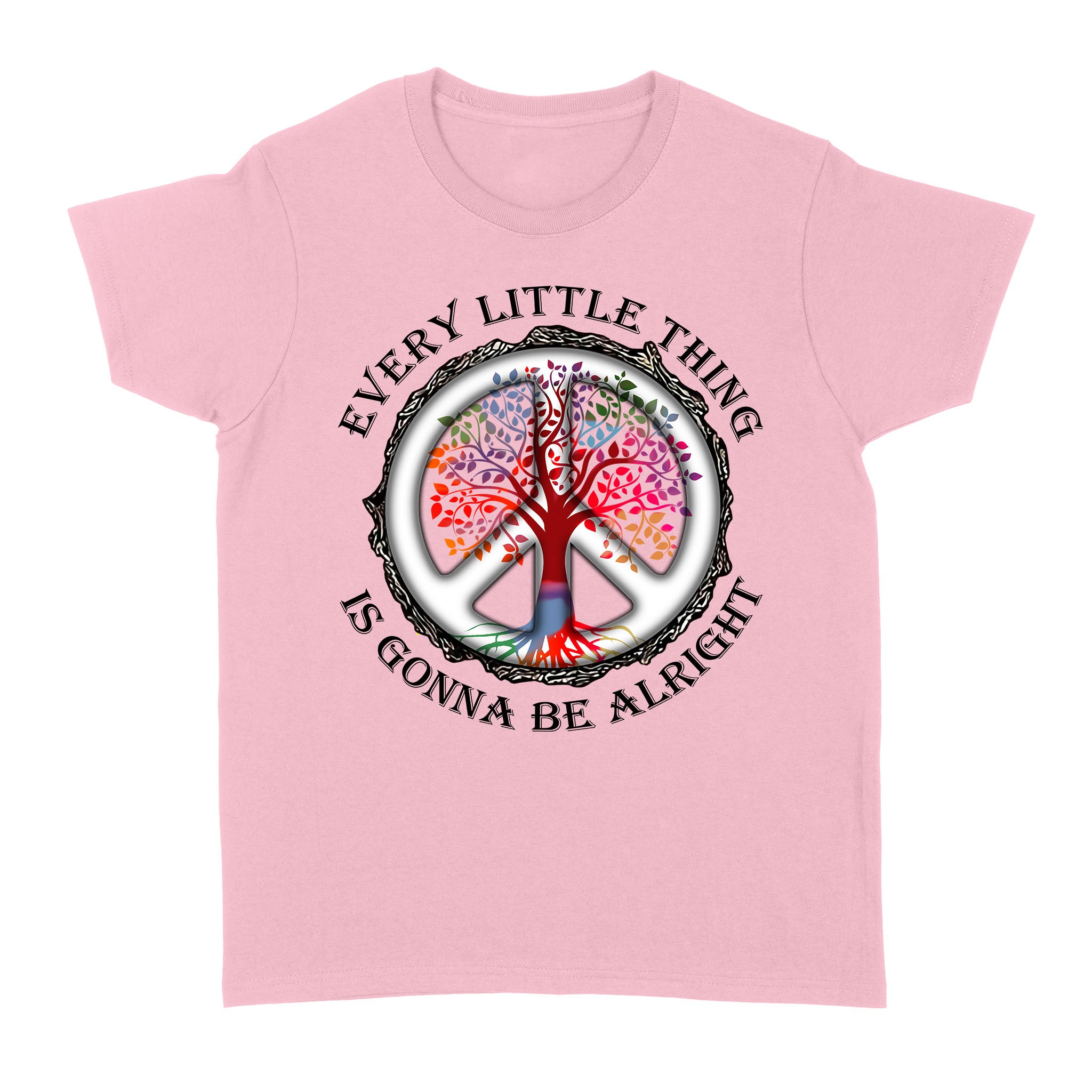 Hippie Symbol Every Little Thing Is Gonna Be Alright Motivational – Standard Women’s T-shirt