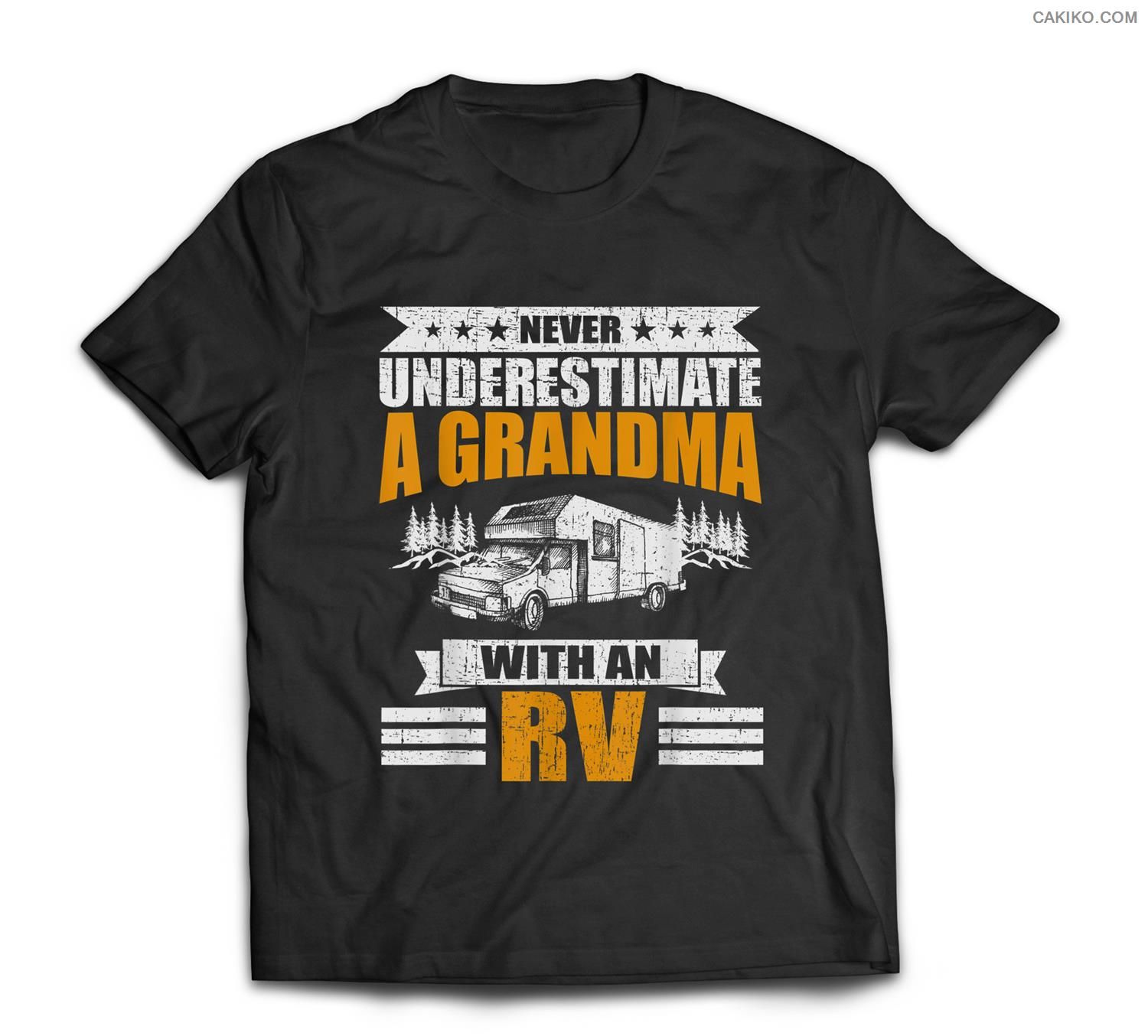 Never Underestimate A Grandma With An Rv Camping T-Shirt