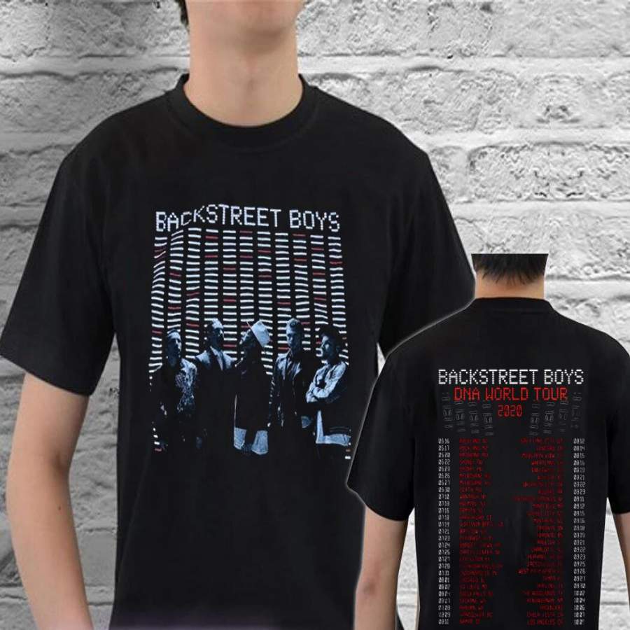 Backstreet Boys DNA World Tour 2020 T-Shirt Backstreet Boys Photo Tour Black T-Shirt