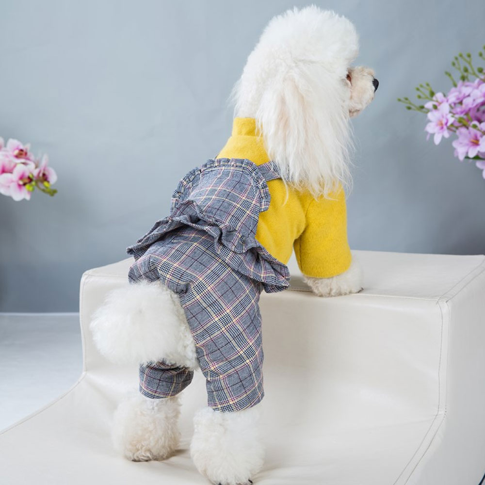 Pet Dog Clothes Thick Jacket Puppy Autumn Winter Warm Overalls Dogs Coats Pet Jumpsuits for Small Medium Dog York Costume alx