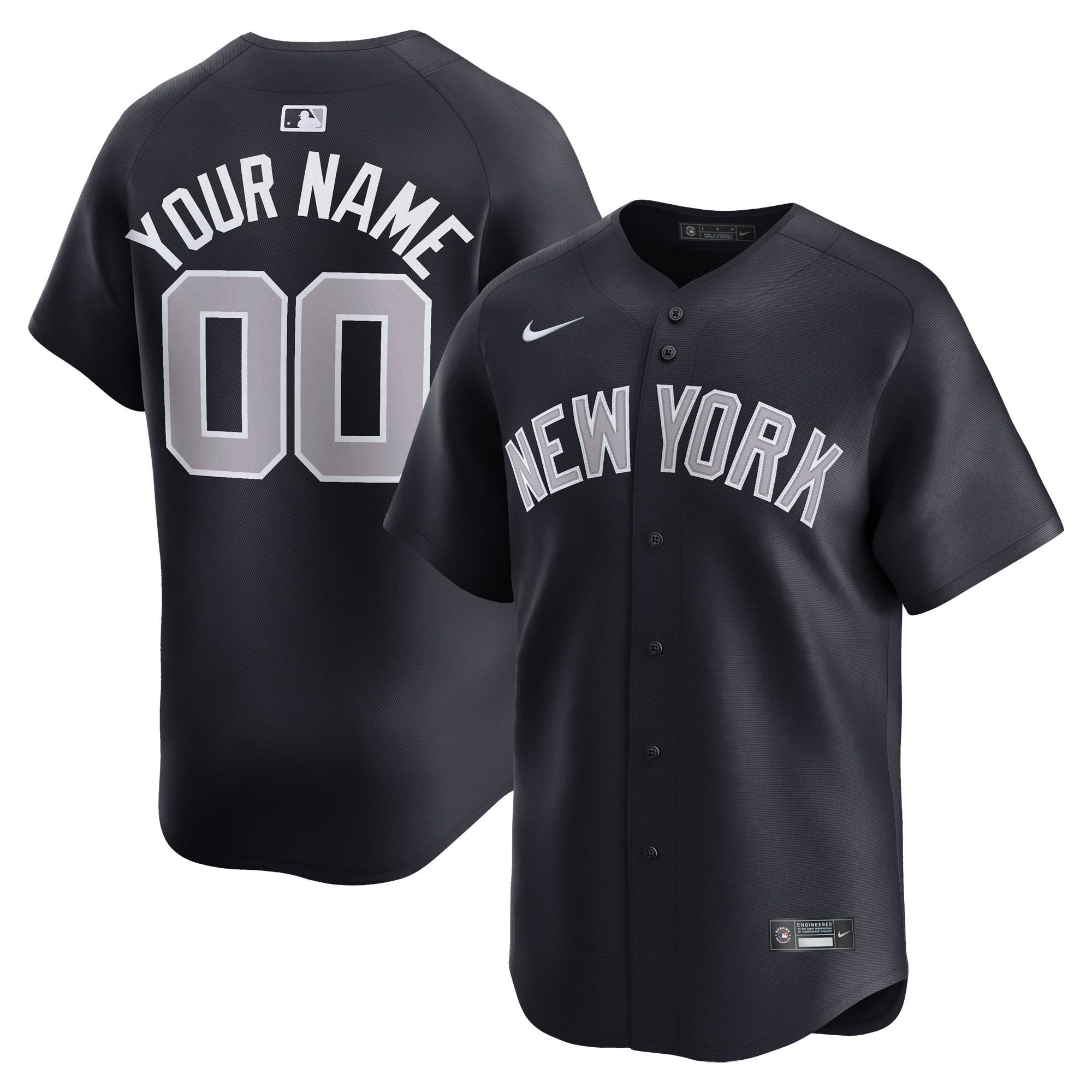 New York Yankees Alternate Limited Custom Jersey  Navy