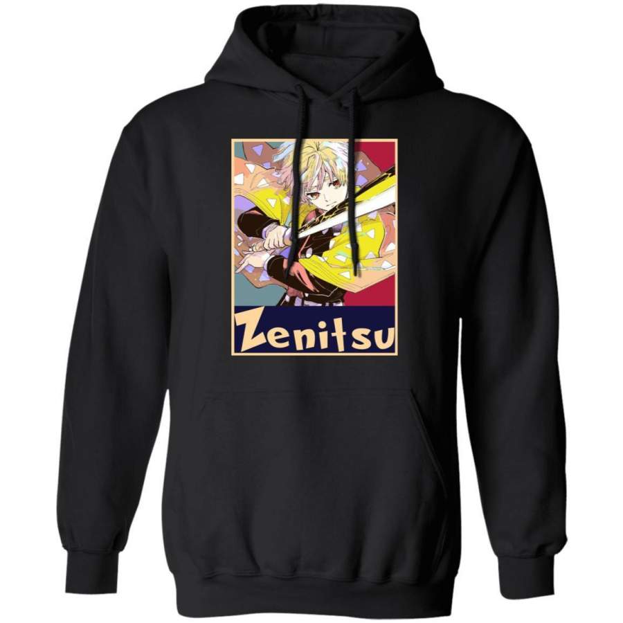 Kitmetsu No Yaiba Demon Slayer Hoodie Zenitsu Agatsuma Hoodie MT12