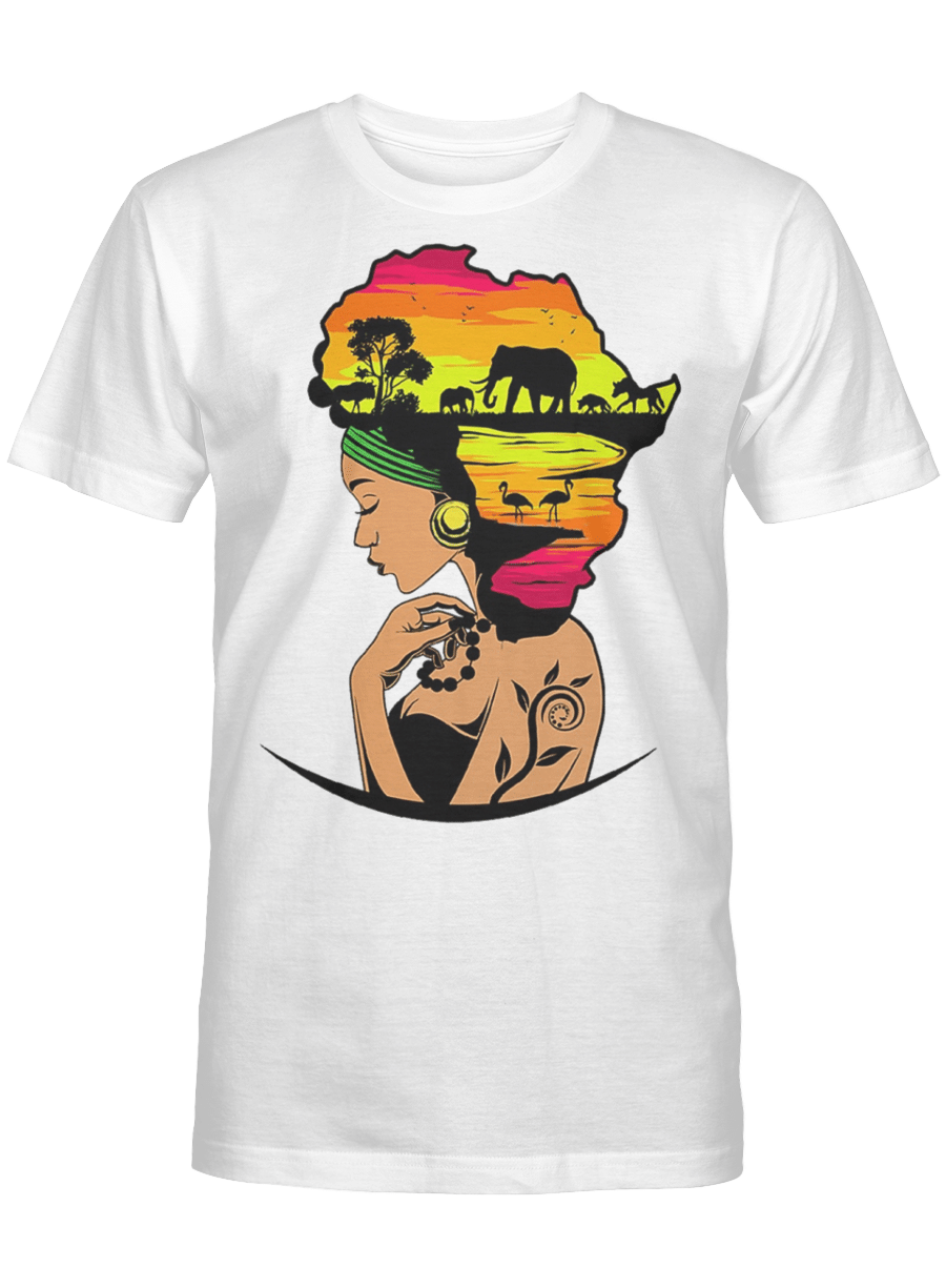 African American Woman – Afro Tshirt