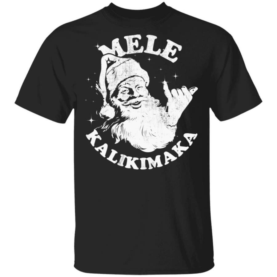 Christmas Mele Kalikimaka Santa Shaka Hawaii shirts