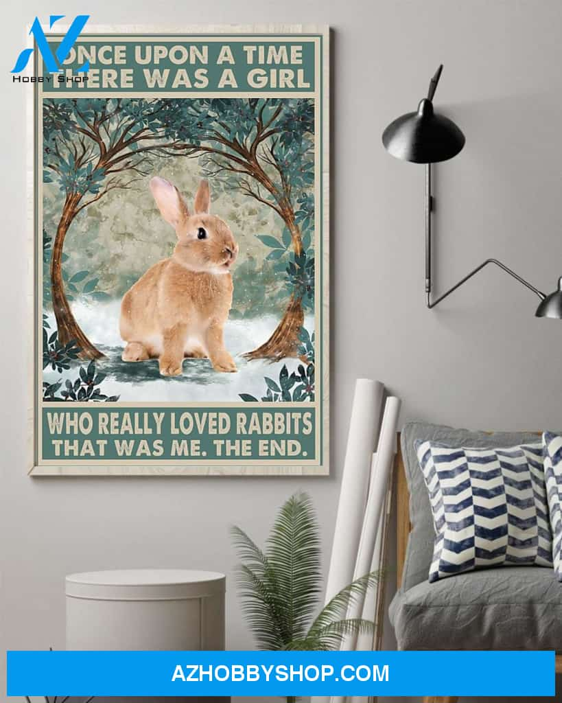 Rabbit, Once Upon A Time There Was A Girl Canvas And Poster