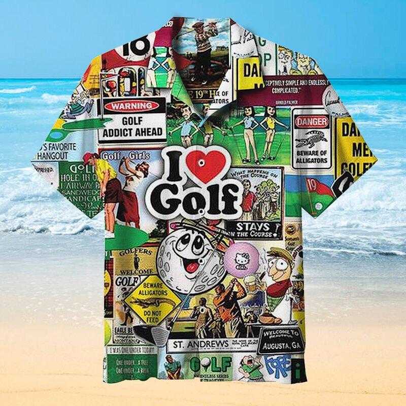 I Love Golf Hawaii Shirt For Men Women Adult Ha83281