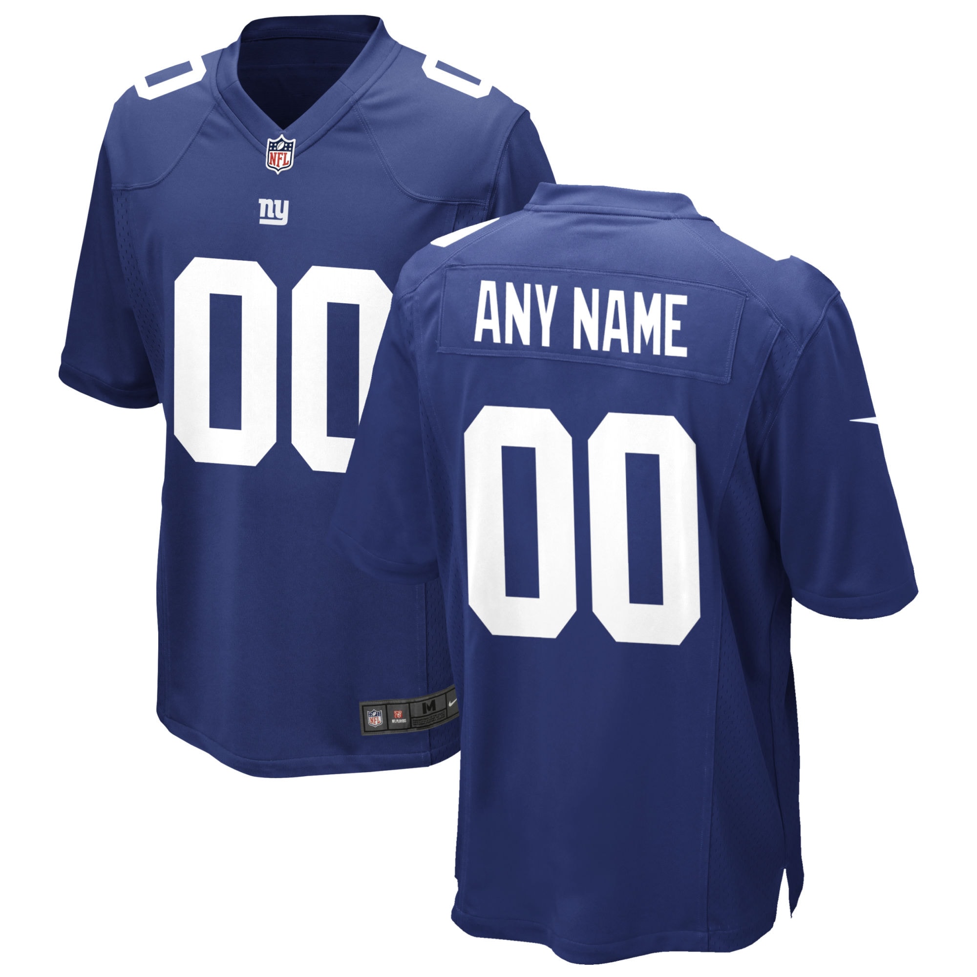 New York Giants Custom Game Jersey – Royal