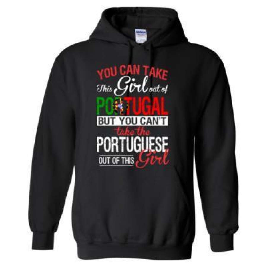 AGR You Can Take The Girl Out Of Portugal But You Cannot Take The Portuguese Girl – Heavy Blend™ Hooded Sweatshirt