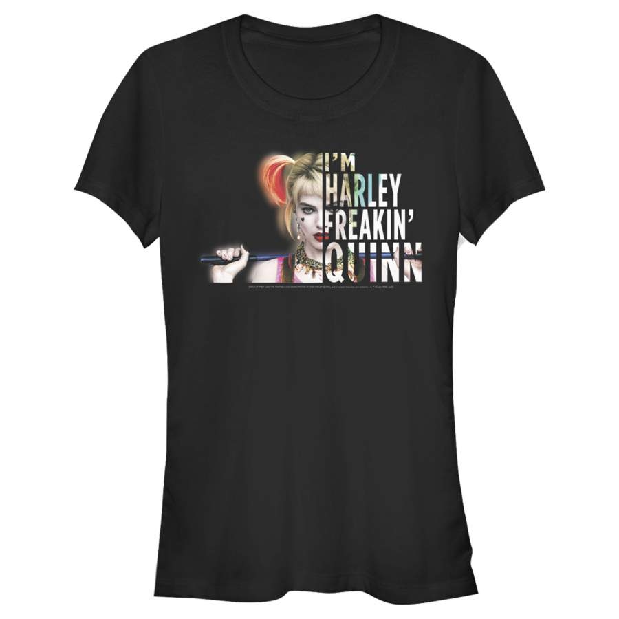 Birds of Prey Junior’s Harley Freakin’ Quinn  T Shirt