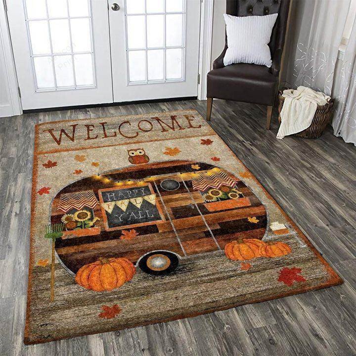 Halloween Camper Carpet Living Room Area Rug Carpet Vintage Home Decor Gift Ideas