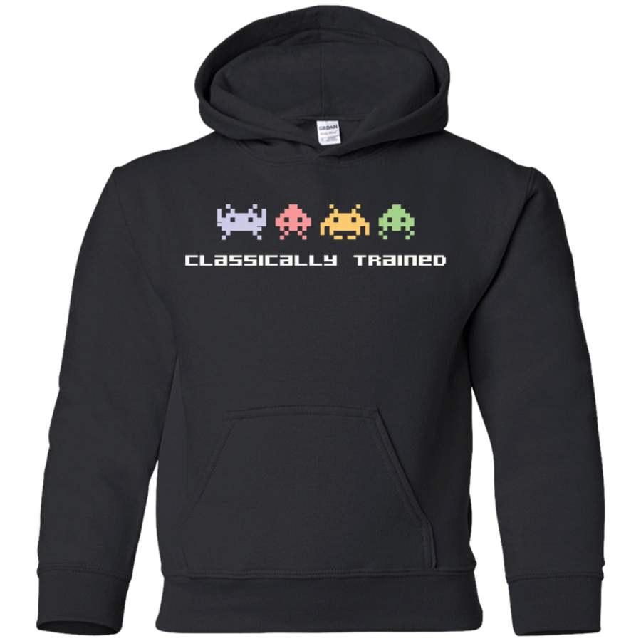 AGR Classically Trained – 80s Video Games Youth Pullover Hoodie