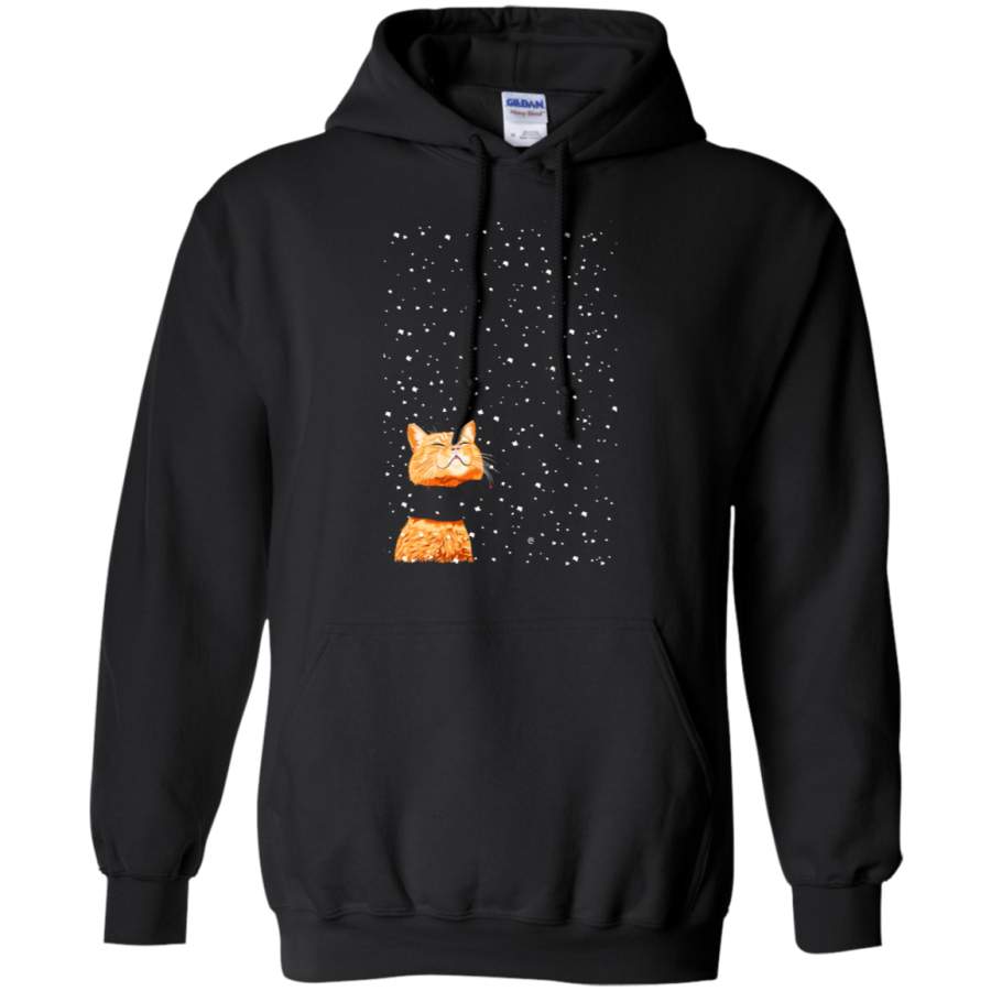 AGR Merry Christmas Cat With Red Scarf Hoodie
