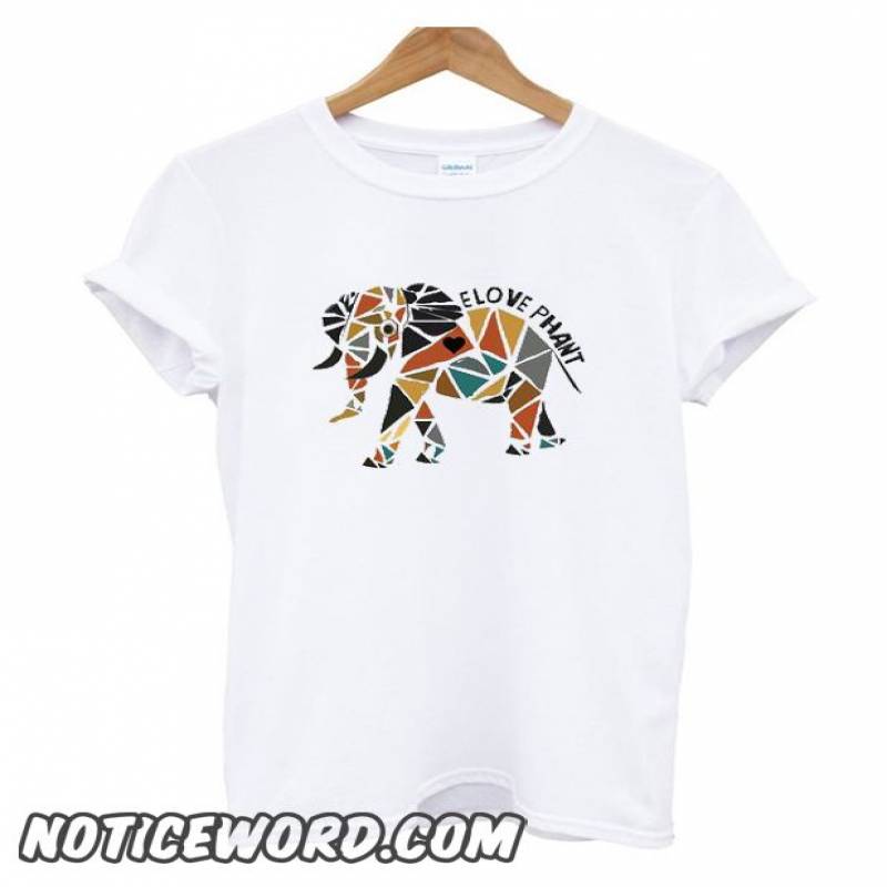 Geometric Elephant smooth T Shirt