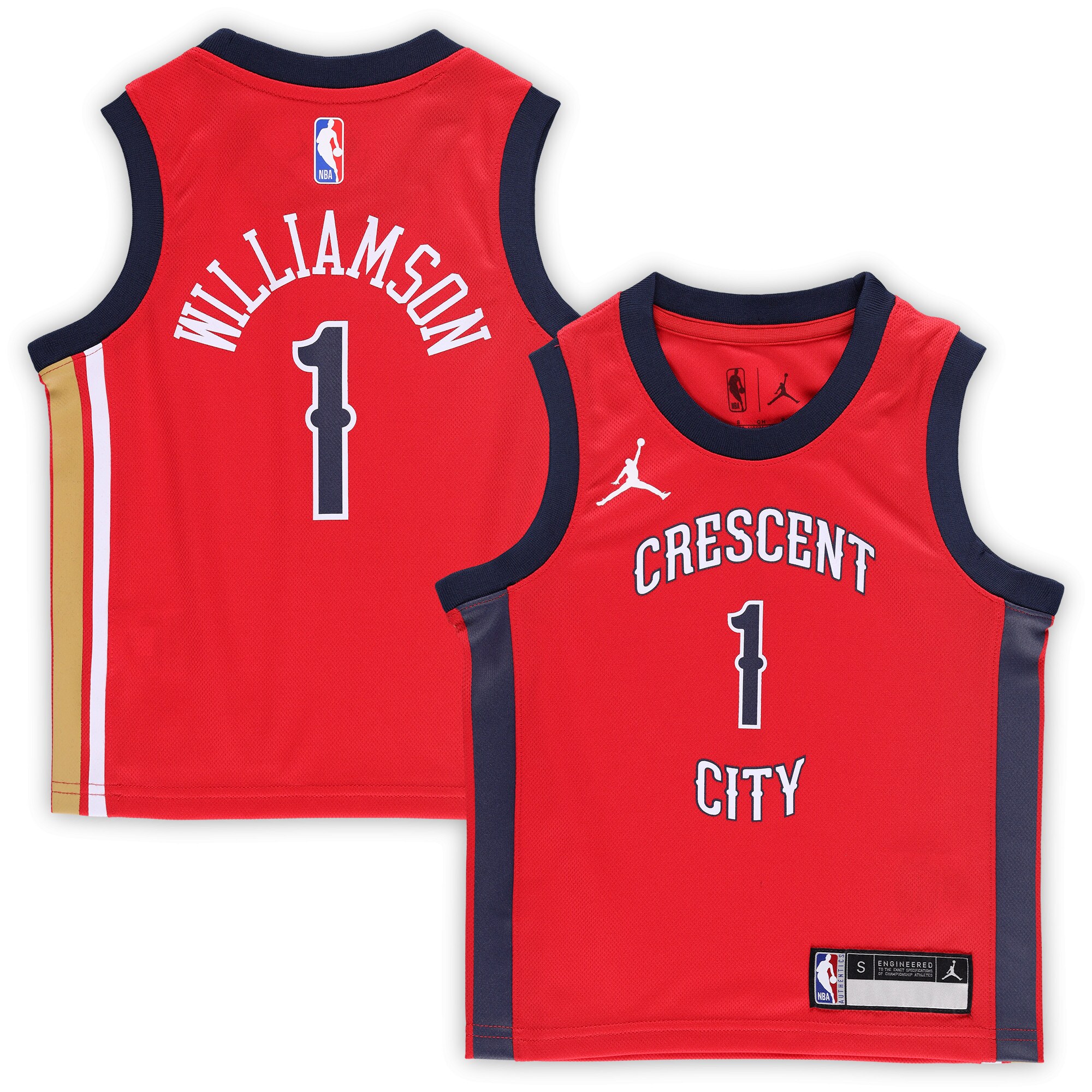 Zion Williamson New Orleans Pelicans Jordan Brand Preschool 2022/23 Jersey – Statement Edition – Red