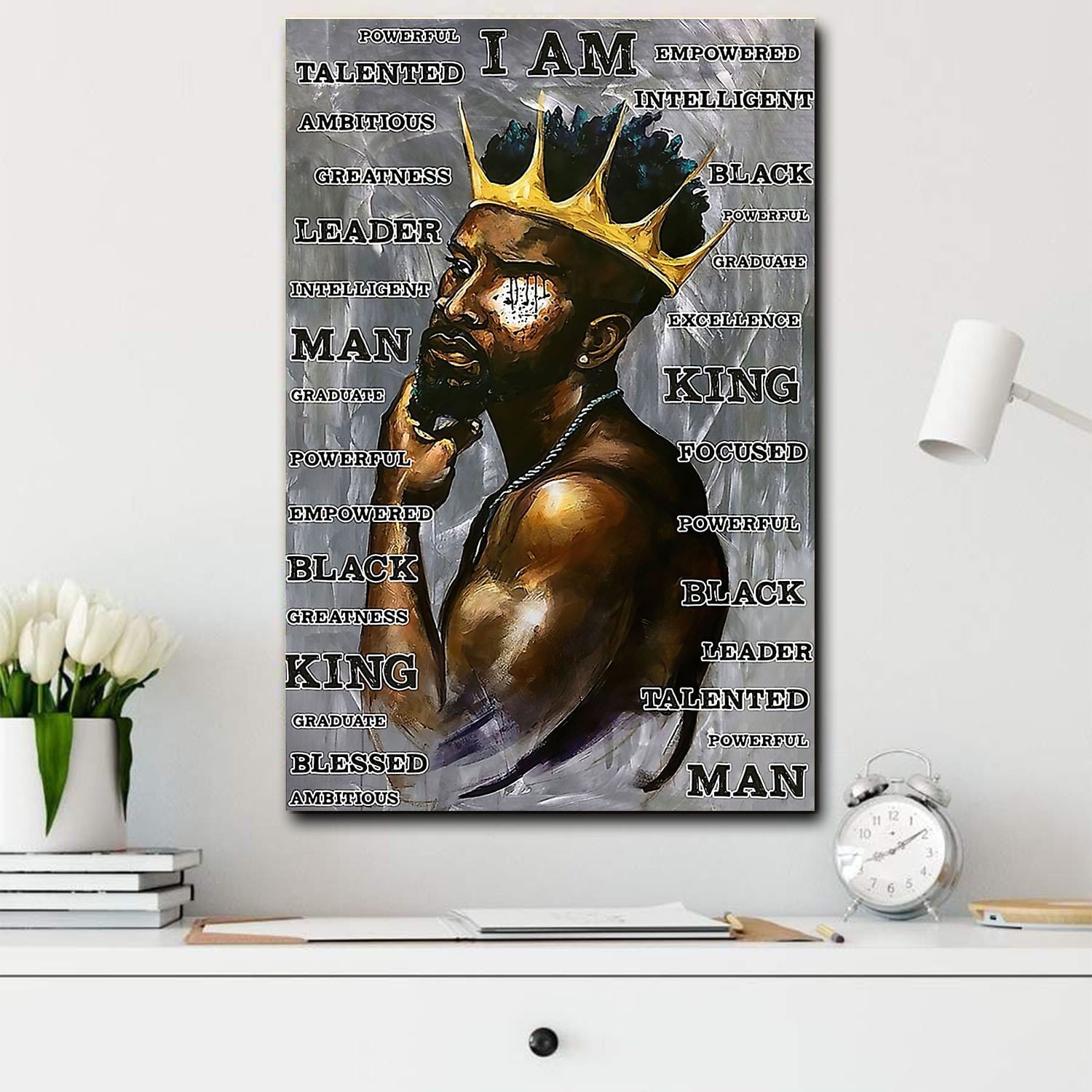 Africa Poster Design Black Man I Am The King African Poster For The Wall