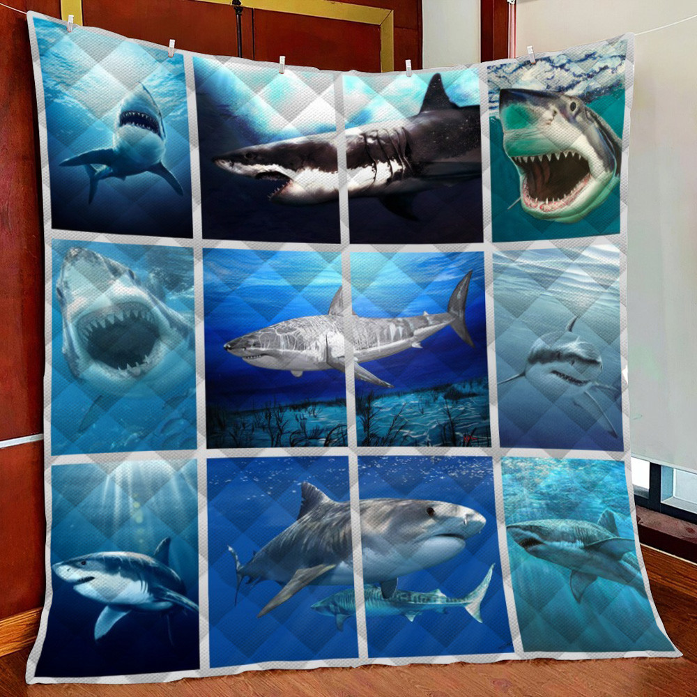 Shark Fleece Blanket Quilt Blanket For Bed