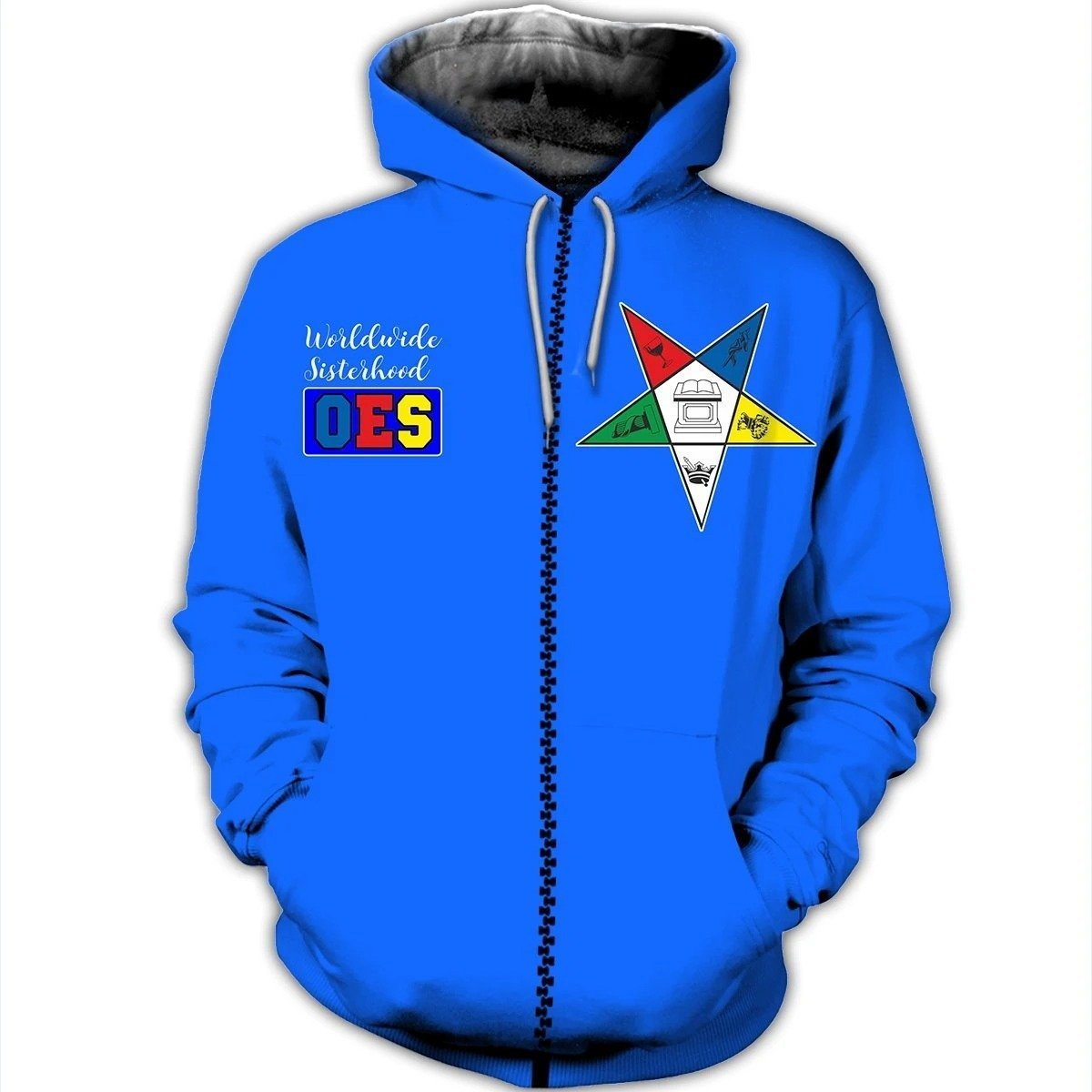 Greek Life Hoodie – Shield Of Oes Zip Hoodie