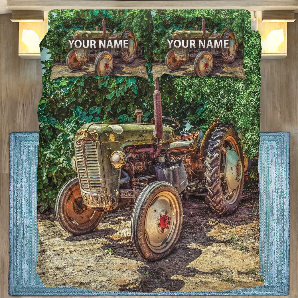 Casespring 3D Custom Name Tractor Dream Bedding Set