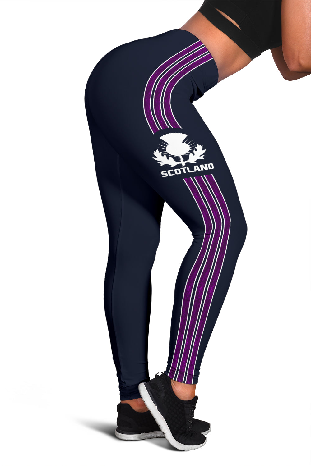 1Stscotland Purple Women’S Leggings – Scottish Lions New Release A25