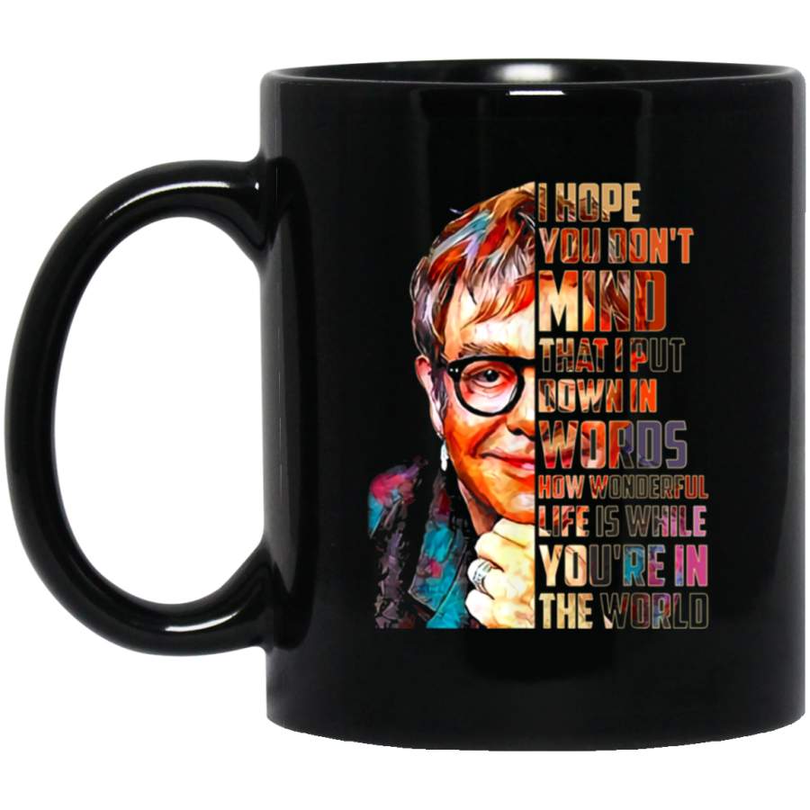 Elton John First Given Name Pride Vintage Distressed 11 oz Mug